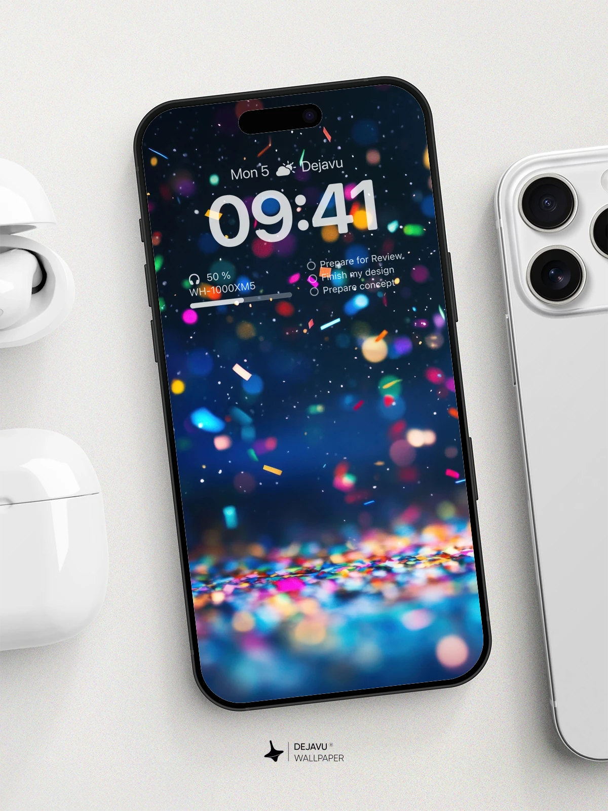 8K Abstract Confetti Wallpaper
