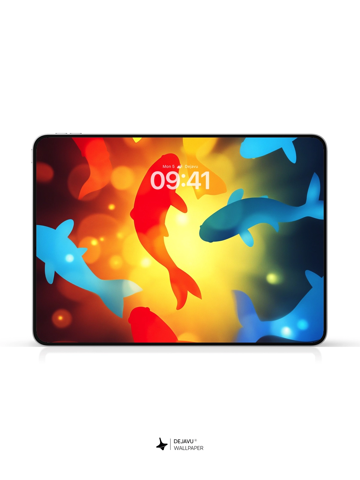 8K Abstract Fish Silhouettes Wallpaper