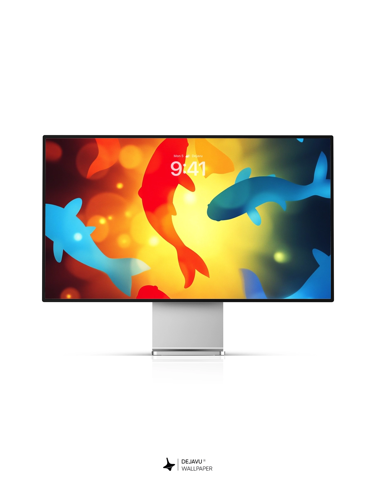 8K Abstract Fish Silhouettes Wallpaper