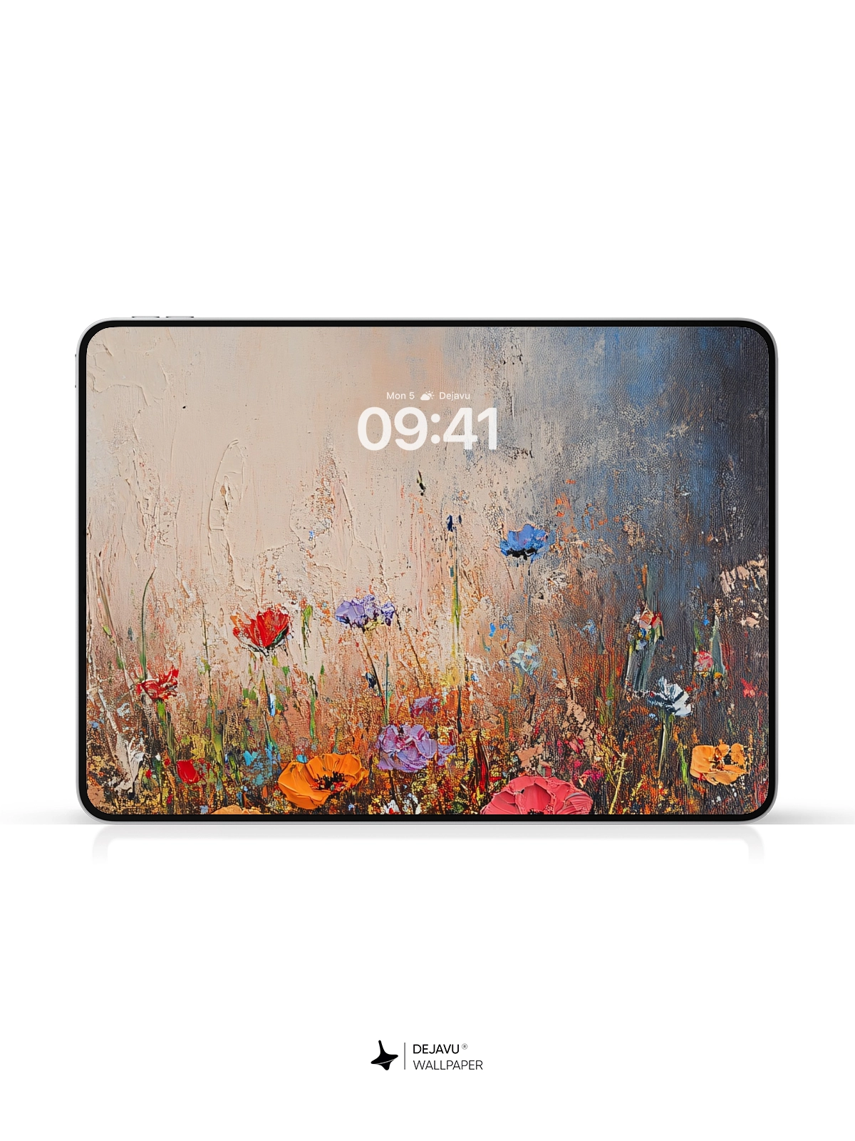 8K Abstract Floral Painting Wallpaper