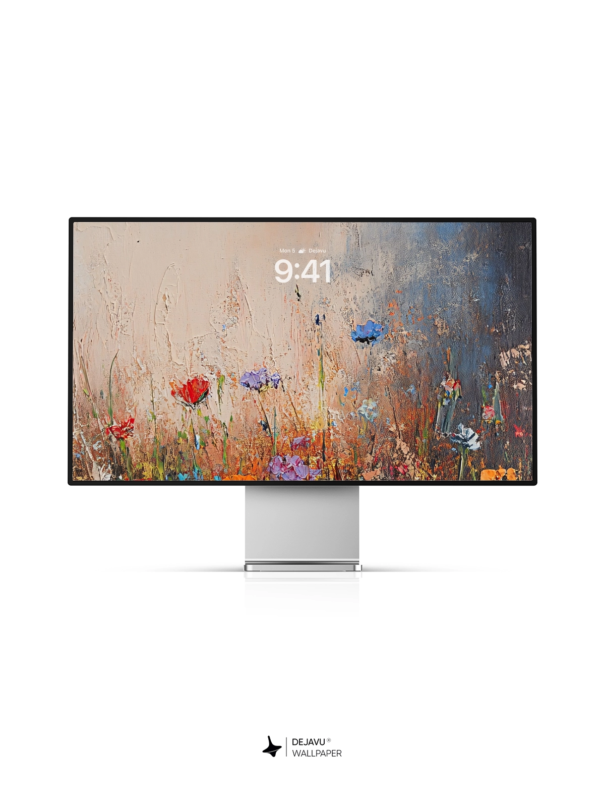 8K Abstract Floral Painting Wallpaper