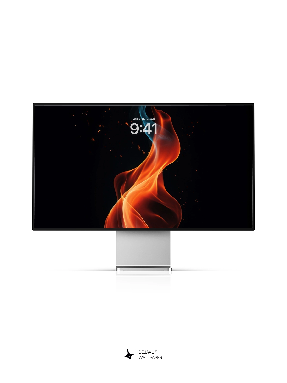 8K Abstract Flame Minimalist Wallpaper