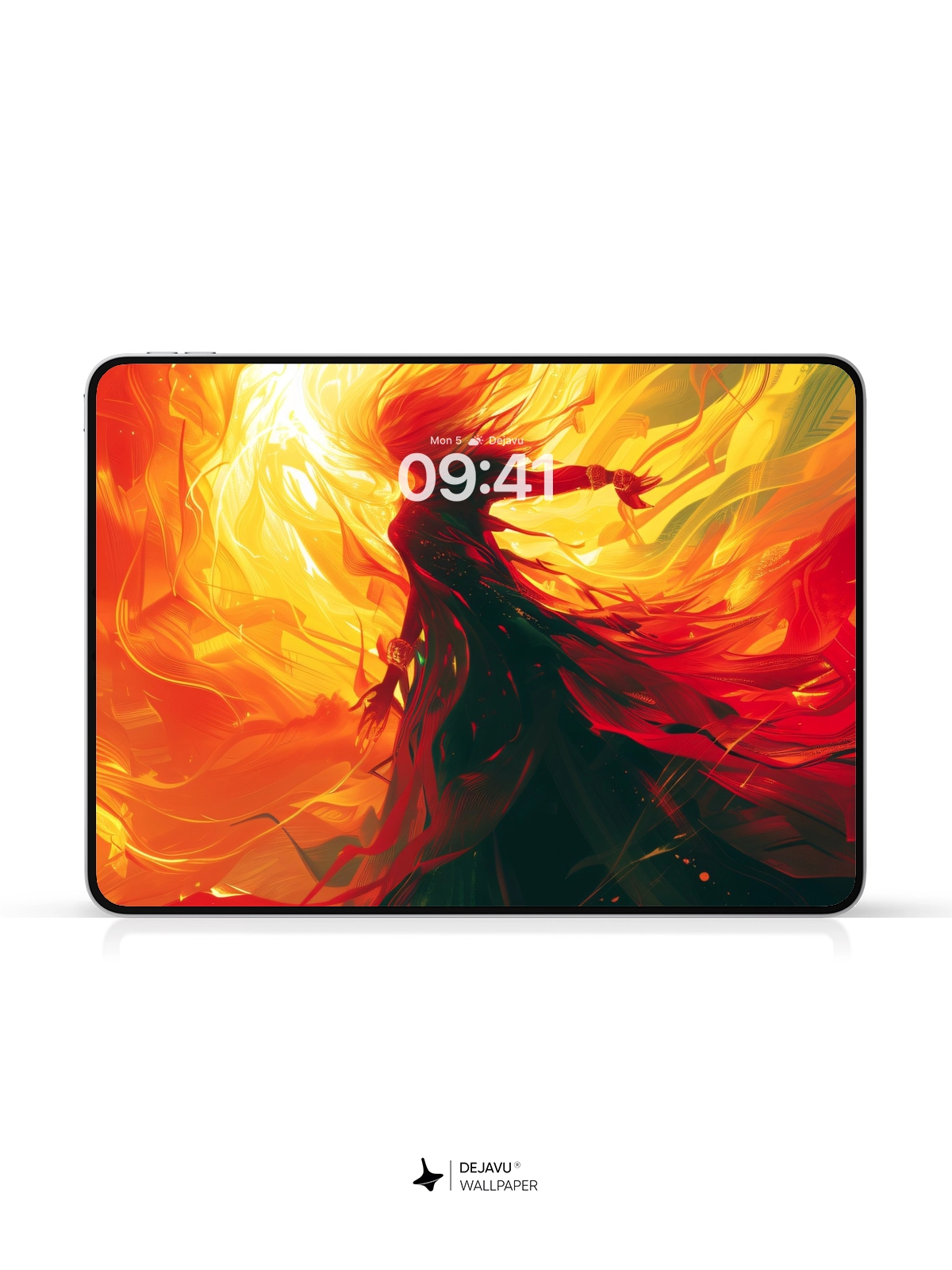 8K Abstract Flame Illustration Wallpaper