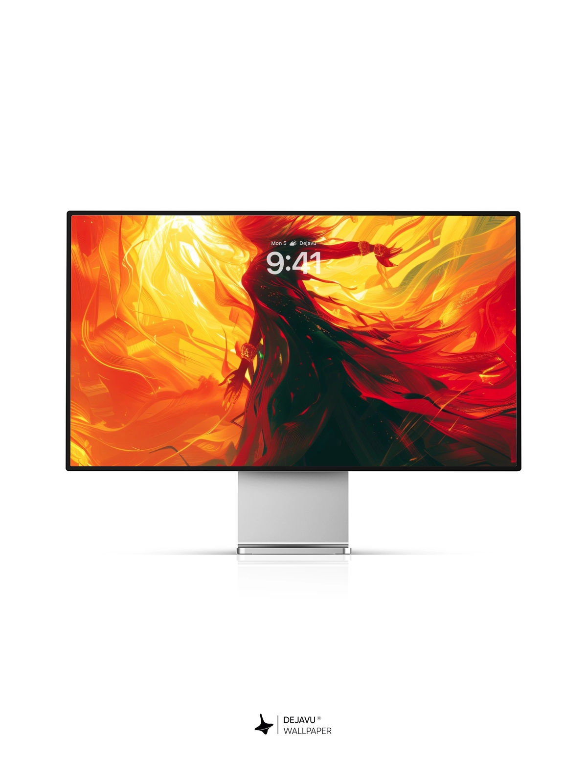8K Abstract Flame Illustration Wallpaper