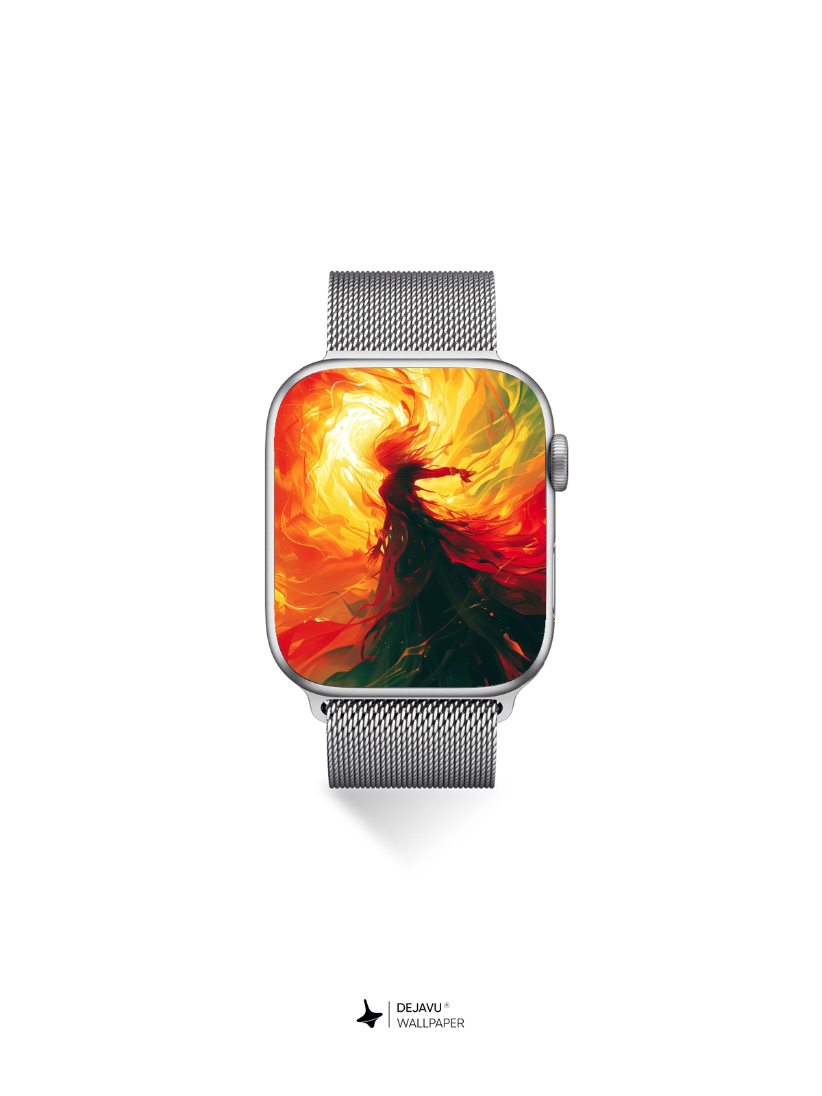 8K Abstract Flame Illustration Wallpaper