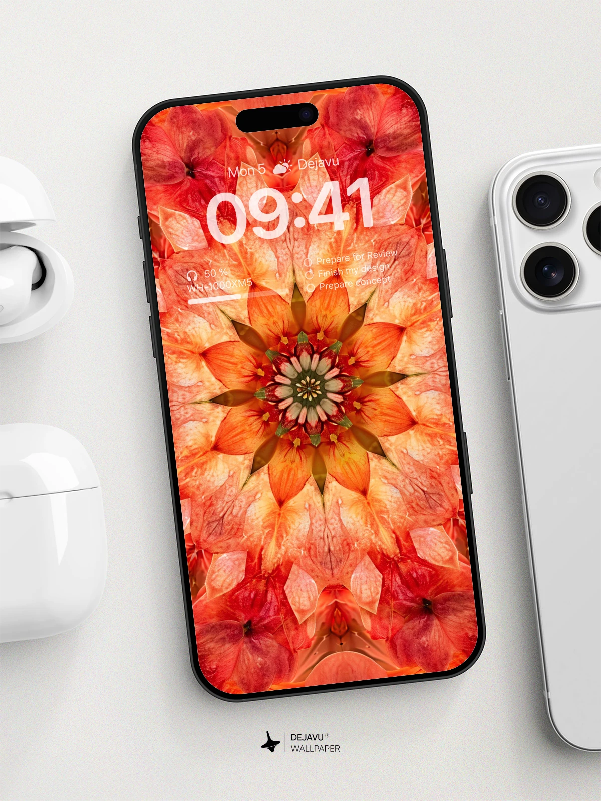 8K Abstract Floral Mandala Wallpaper