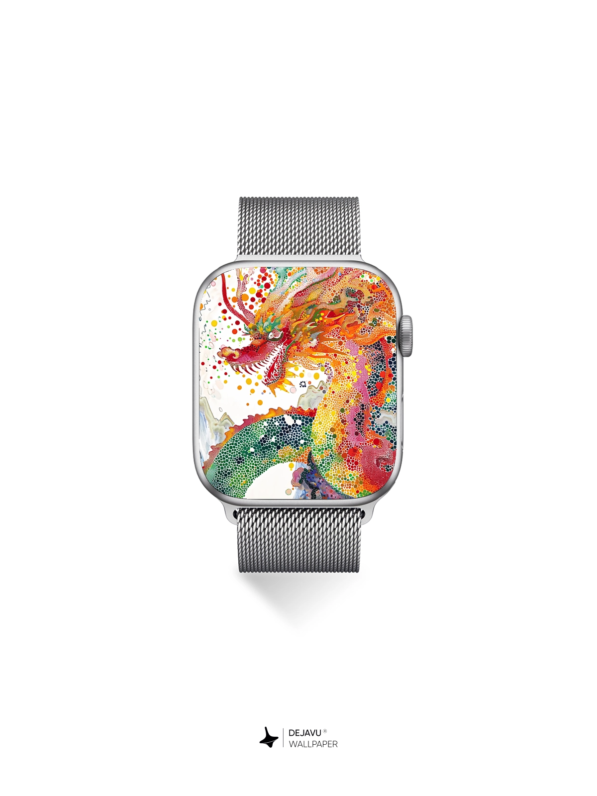 8K Abstract Dragon Painting: Aesthetic and Vibrant Wallpaper