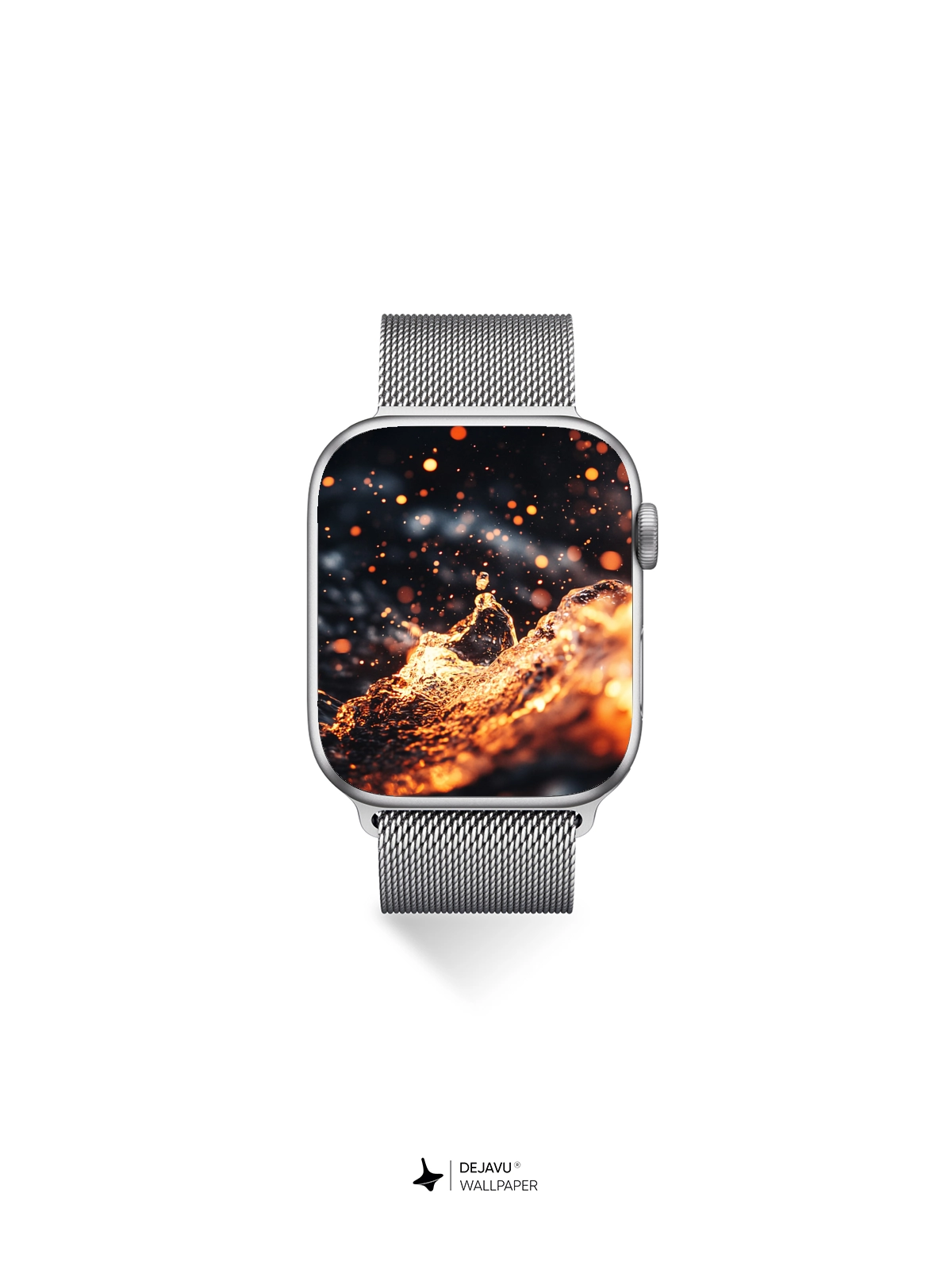 8K Abstract Fire and Water Minimalist Wallpaper