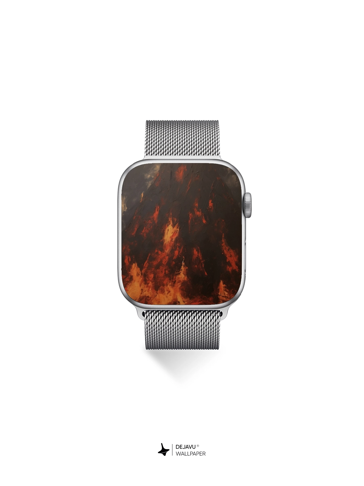 8K Abstract Fire Painting: Minimal Aesthetic for iPhone & Android