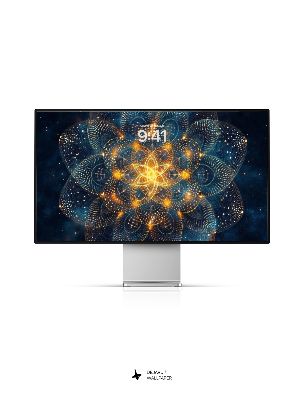8K Abstract Cosmic Mandala Wallpaper