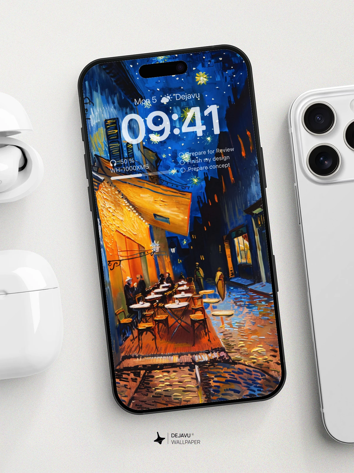 8K Aesthetic Night Painting Wallpaper