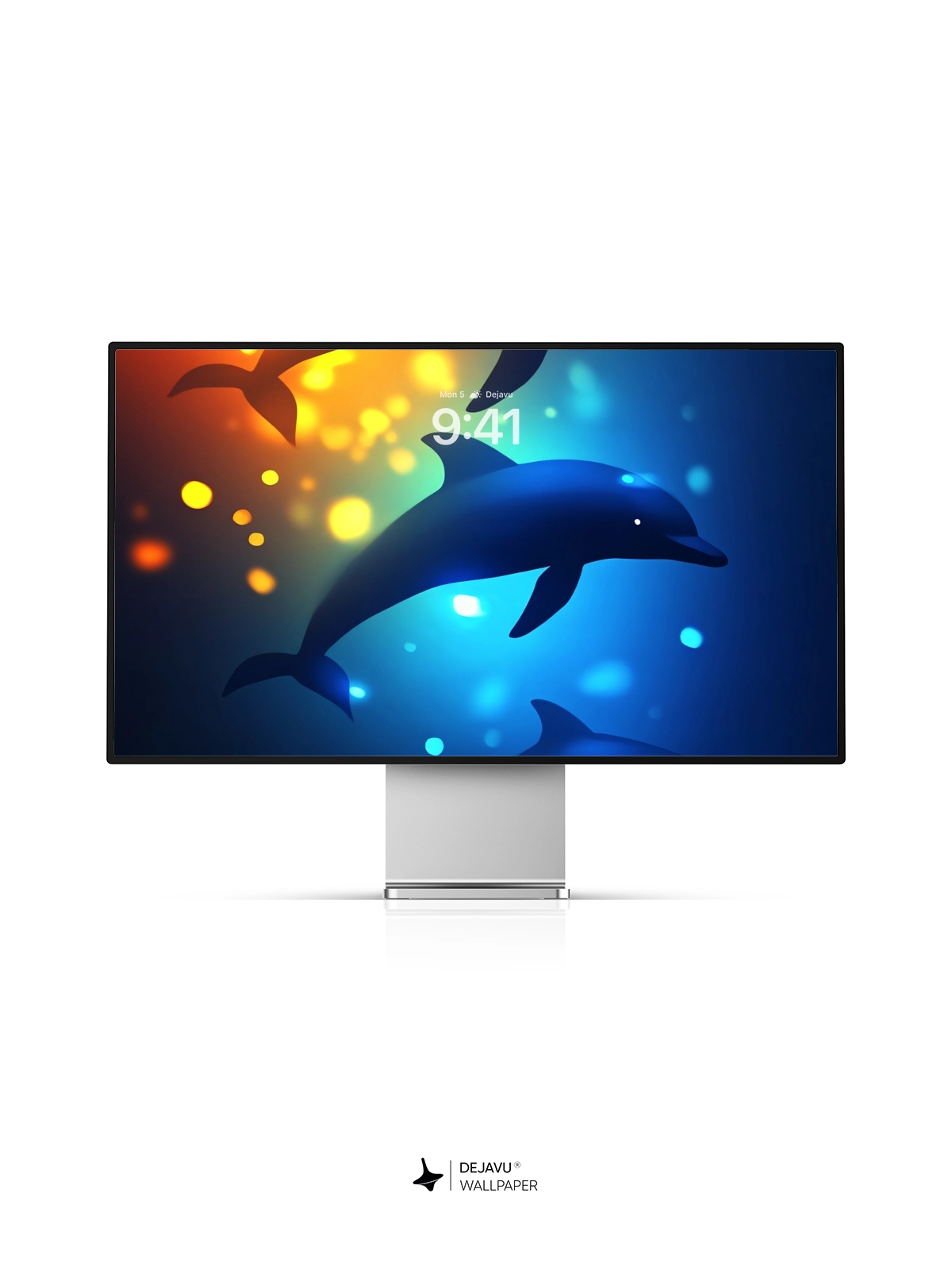 8K Abstract Dolphin Wallpaper