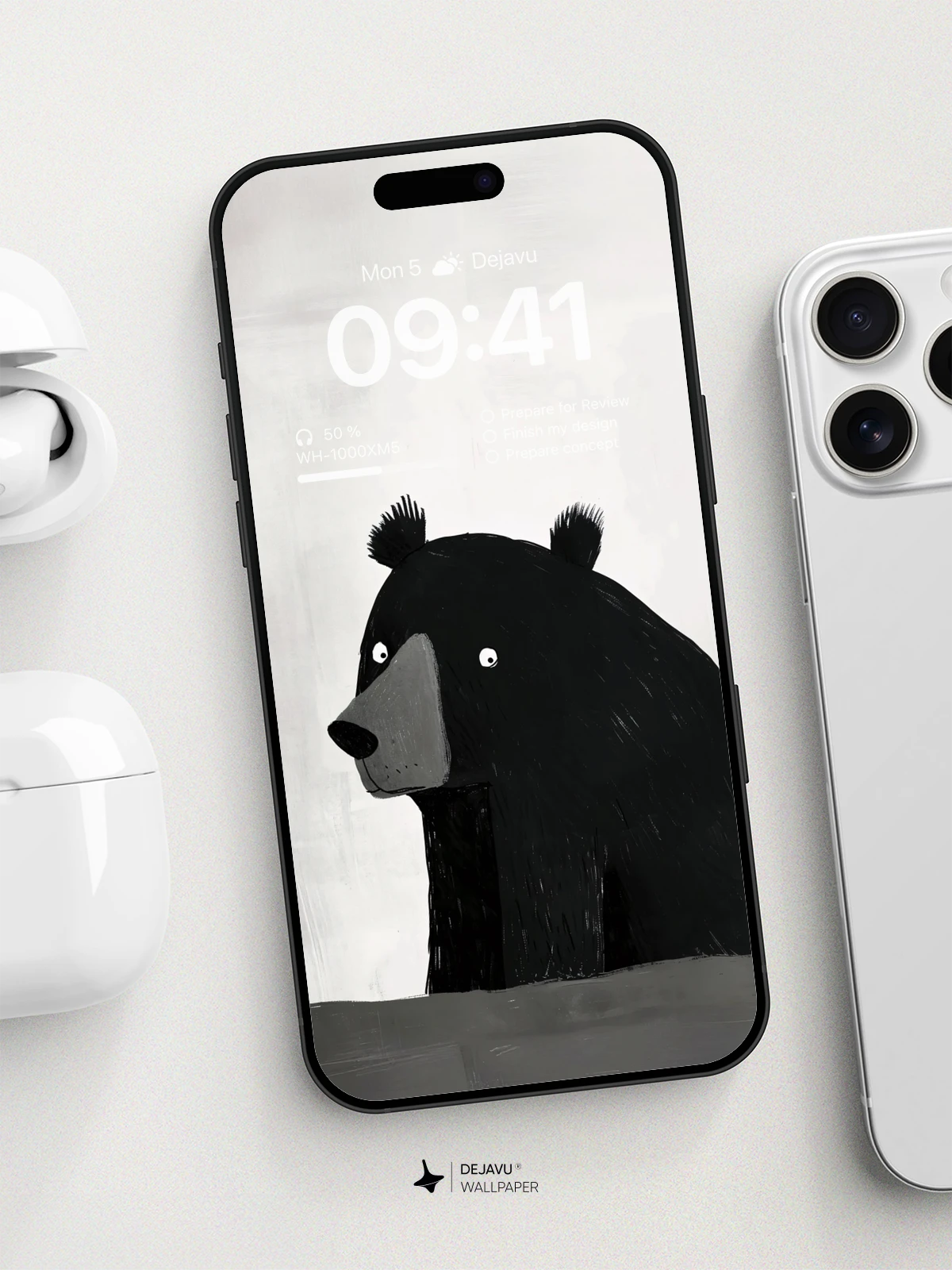 Whimsical Bear Wallpaper 8K for Phone