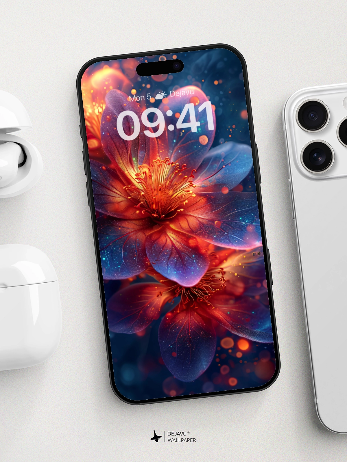 8K Abstract Floral Wallpaper: Vibrant and Ethereal