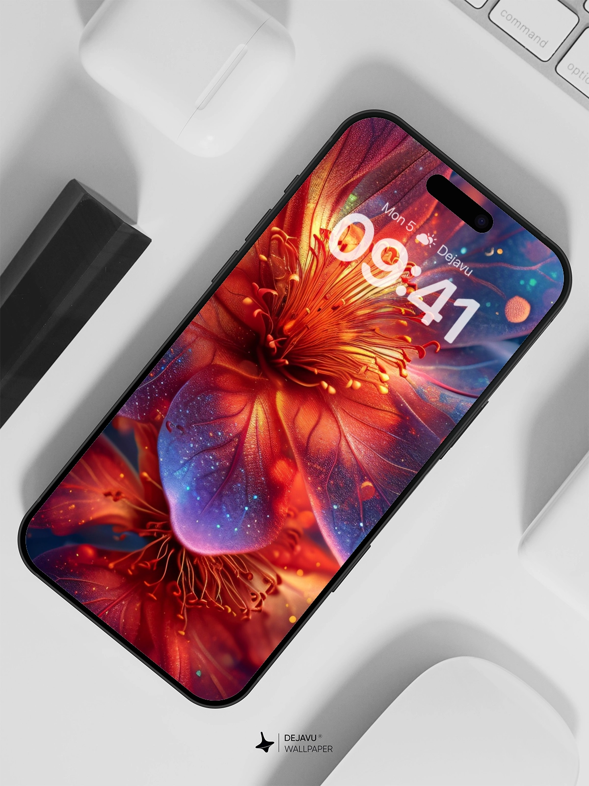 8K Abstract Floral Wallpaper: Vibrant and Ethereal