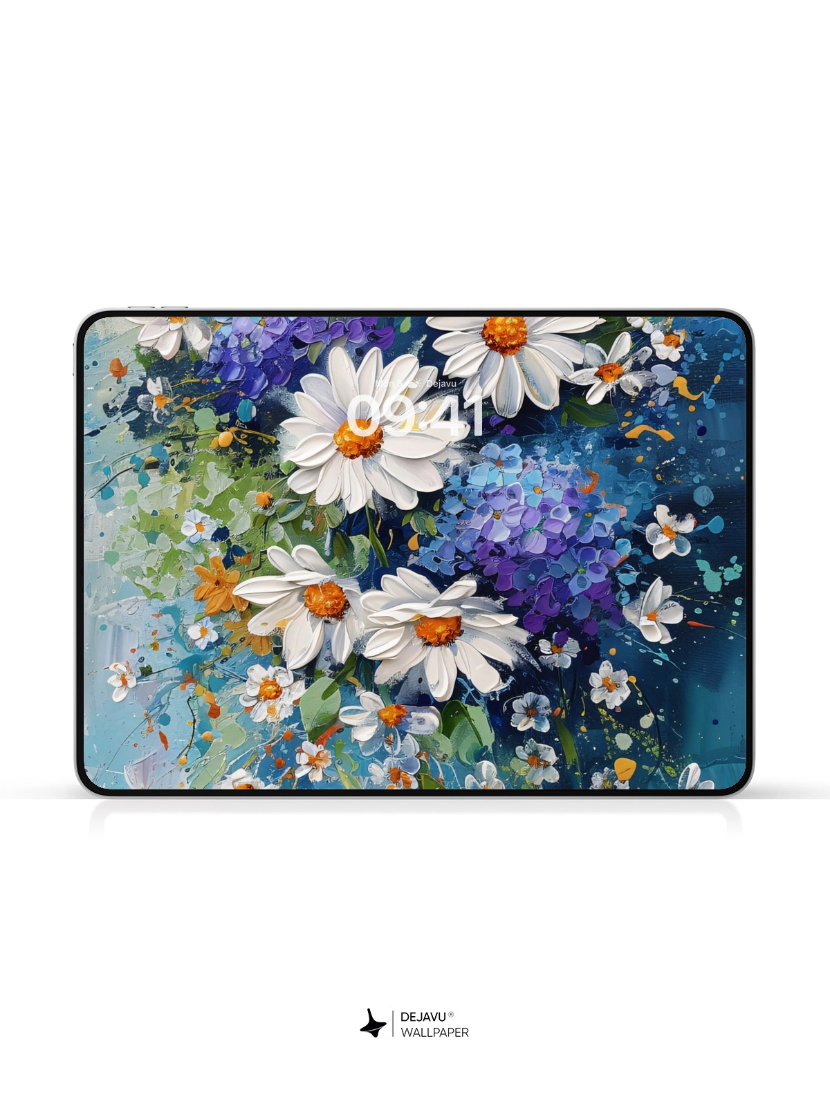 8K Abstract Floral Painting Wallpaper