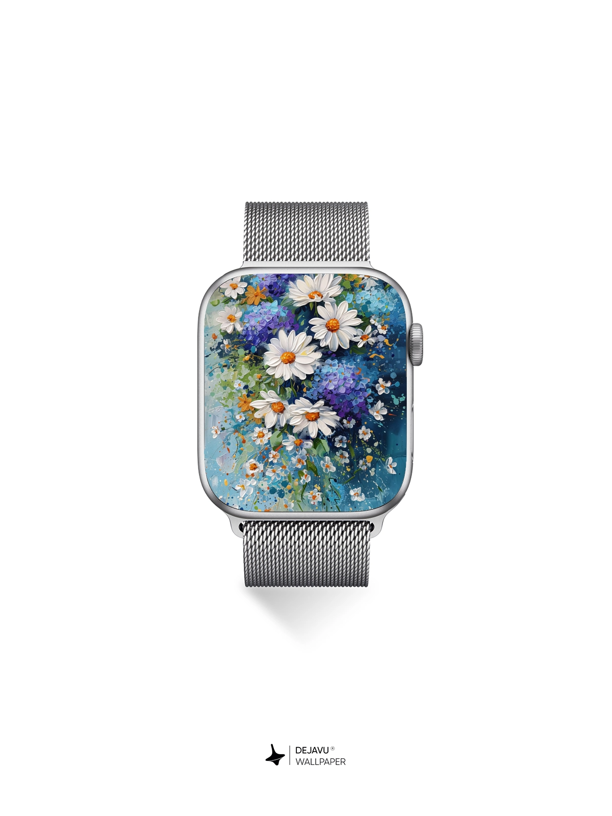 8K Abstract Floral Painting Wallpaper