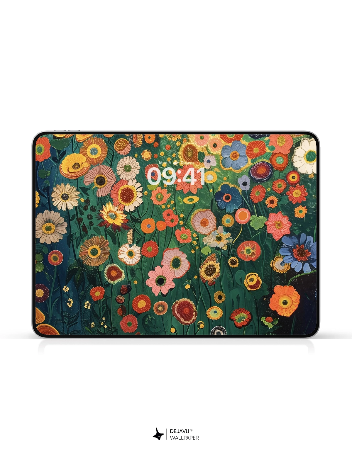 8K Abstract Floral Painting Wallpaper
