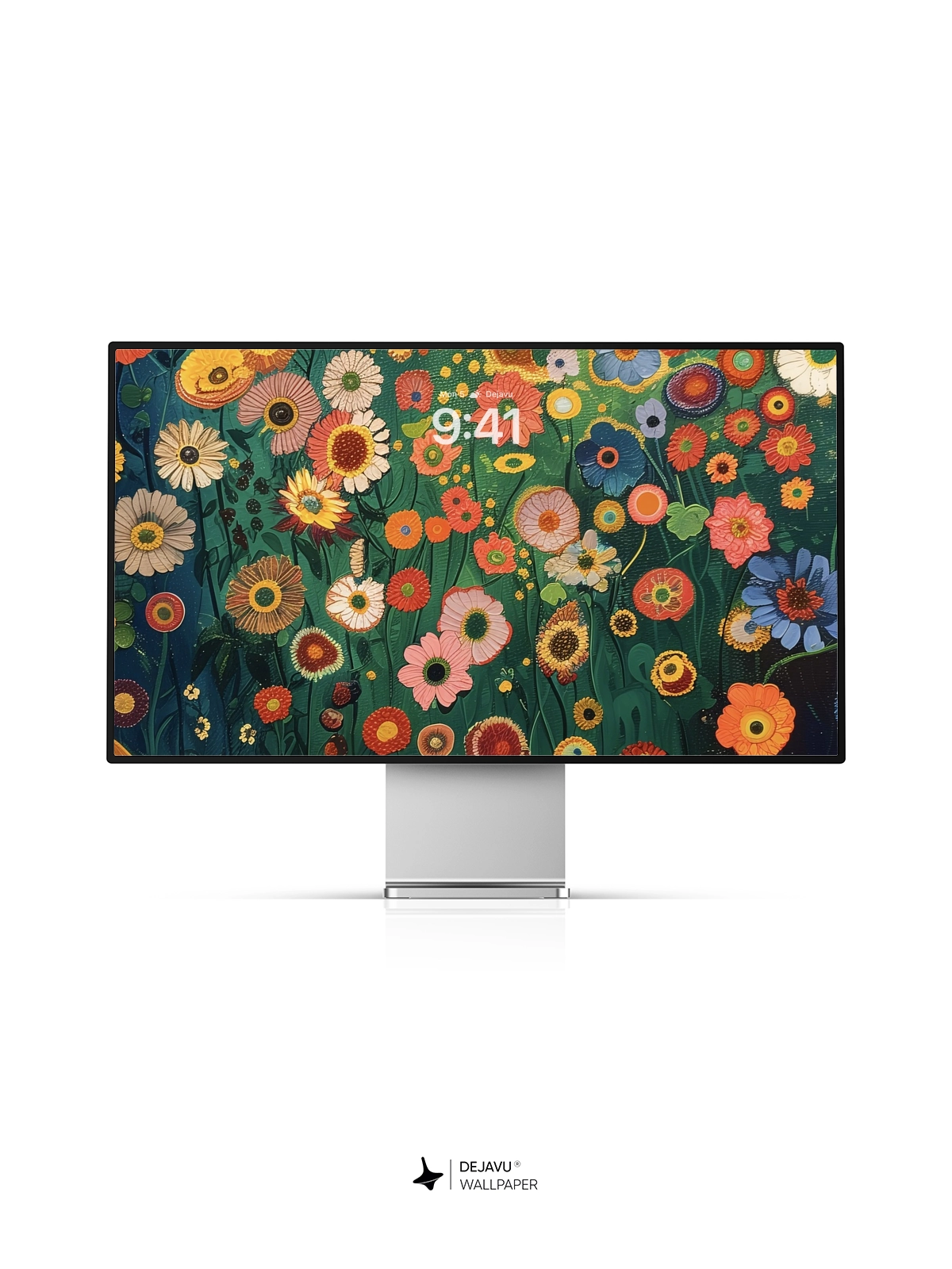 8K Abstract Floral Painting Wallpaper