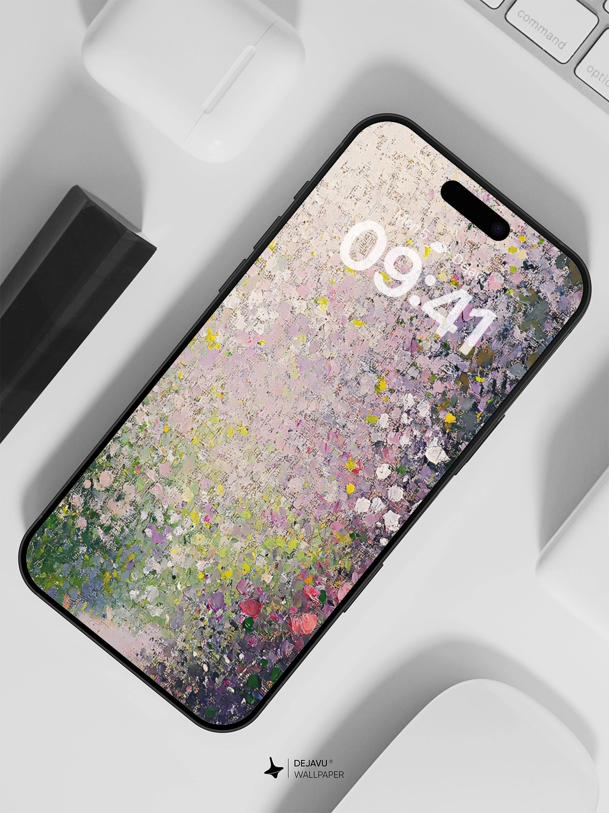 8K Abstract Floral Painting Wallpaper