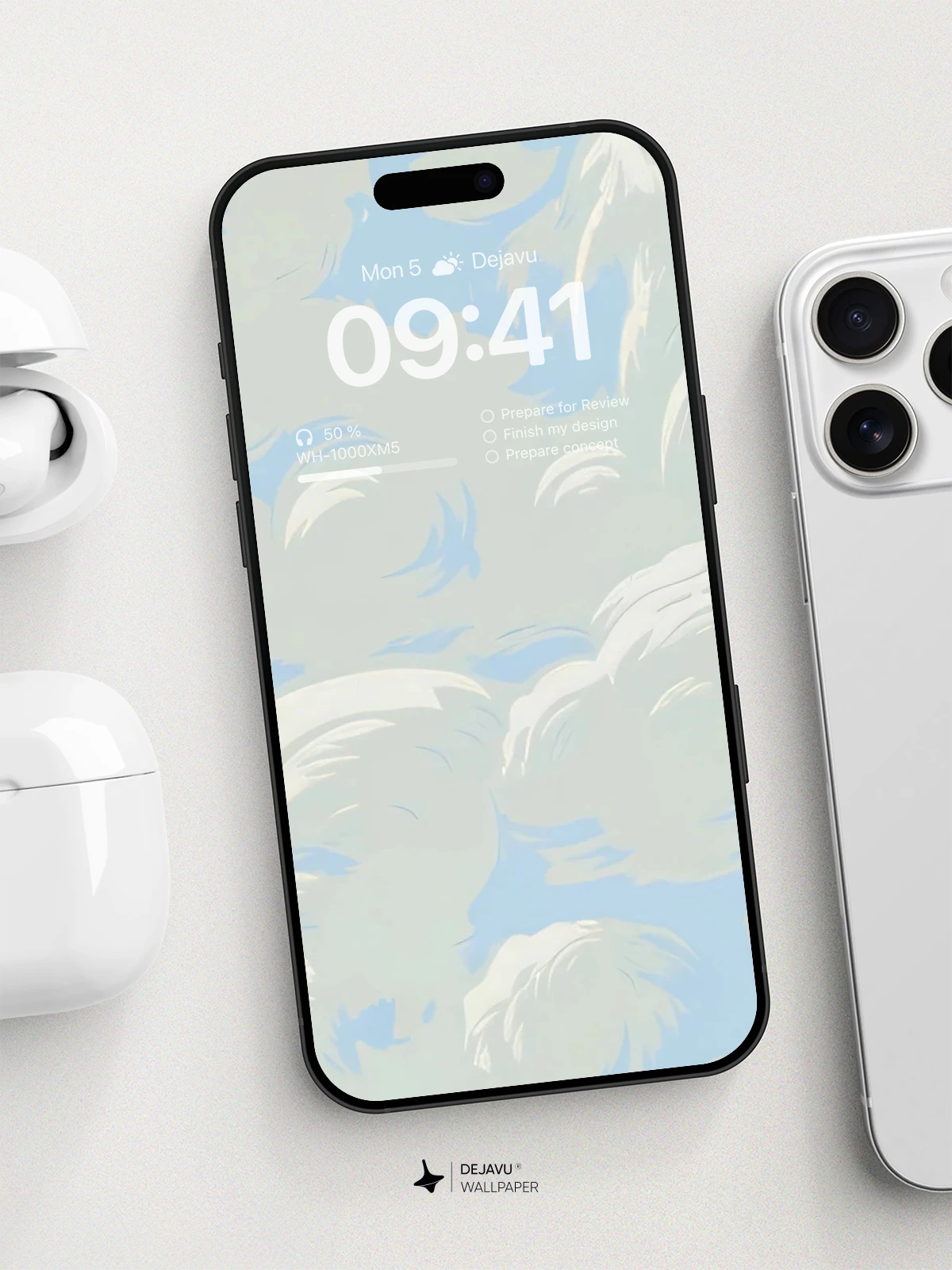 Whimsical Cloudscape Wallpaper 8K for iPhone