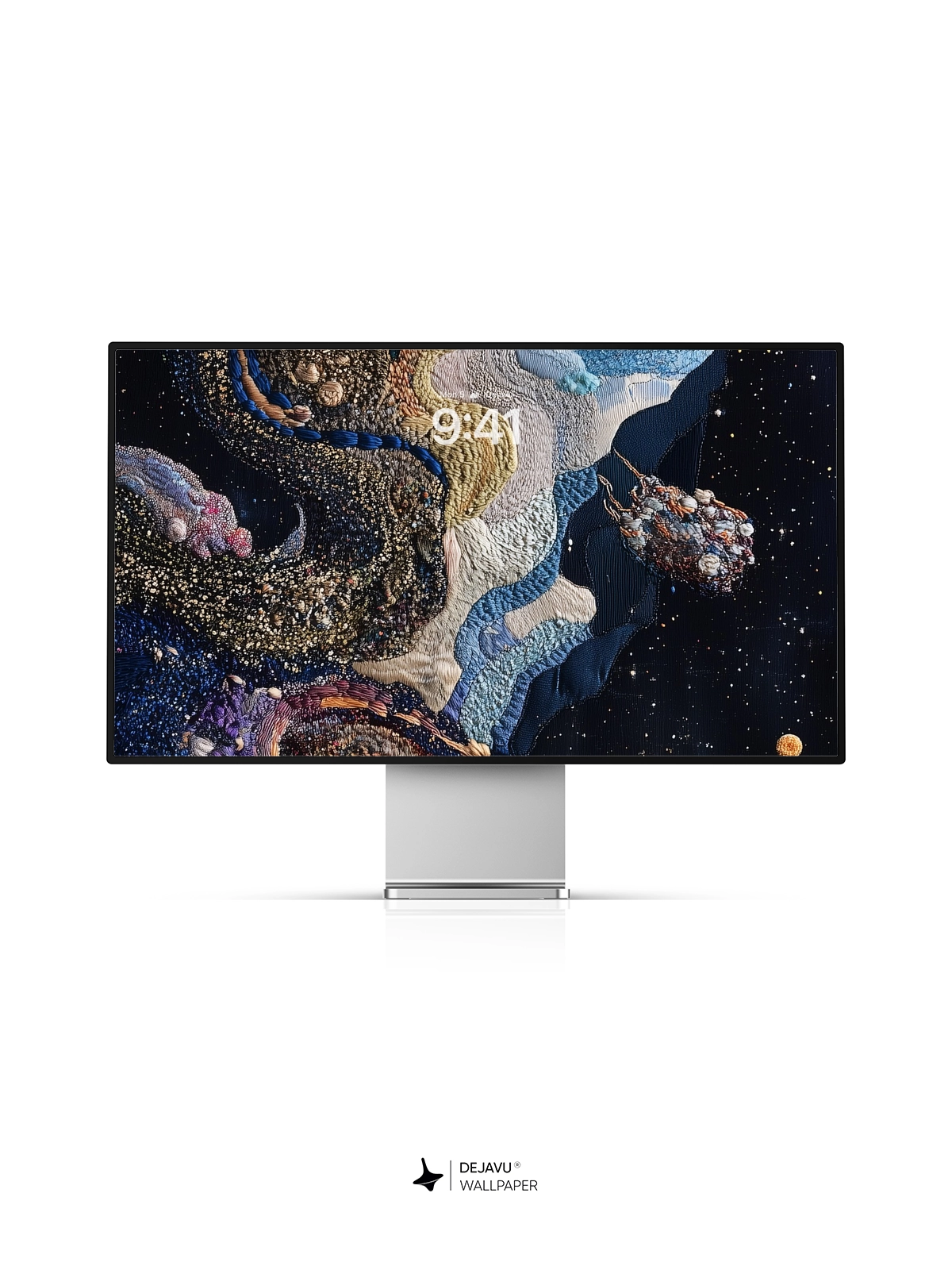 8K Abstract Cosmic Embroidery Wallpaper