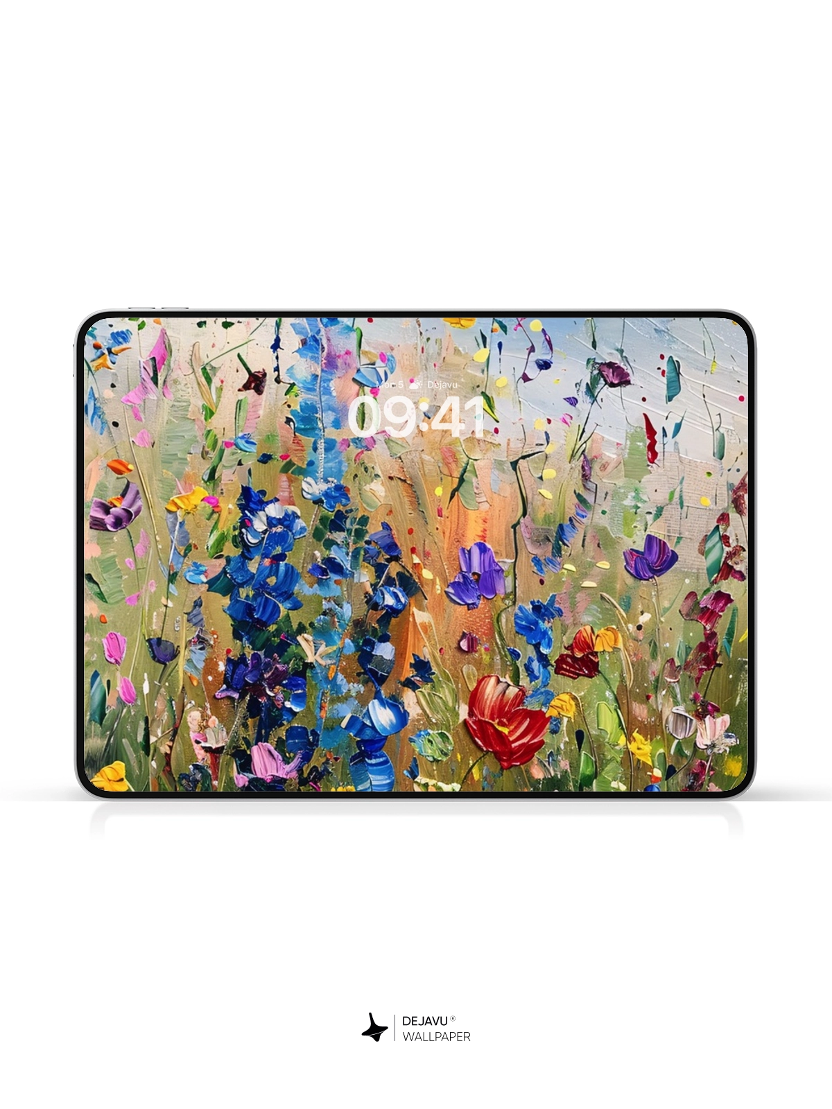 8K Abstract Floral Painting Wallpaper
