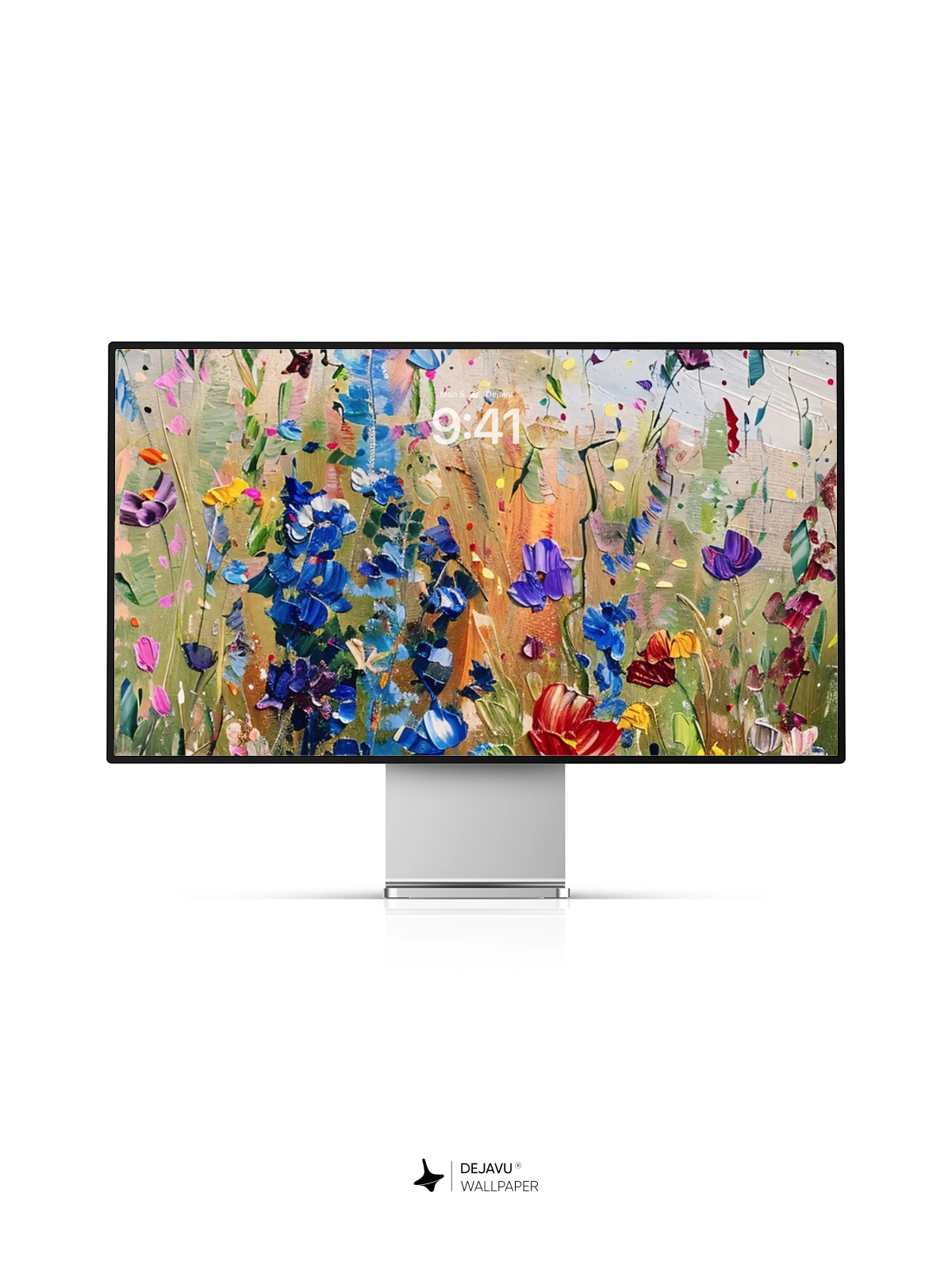 8K Abstract Floral Painting Wallpaper