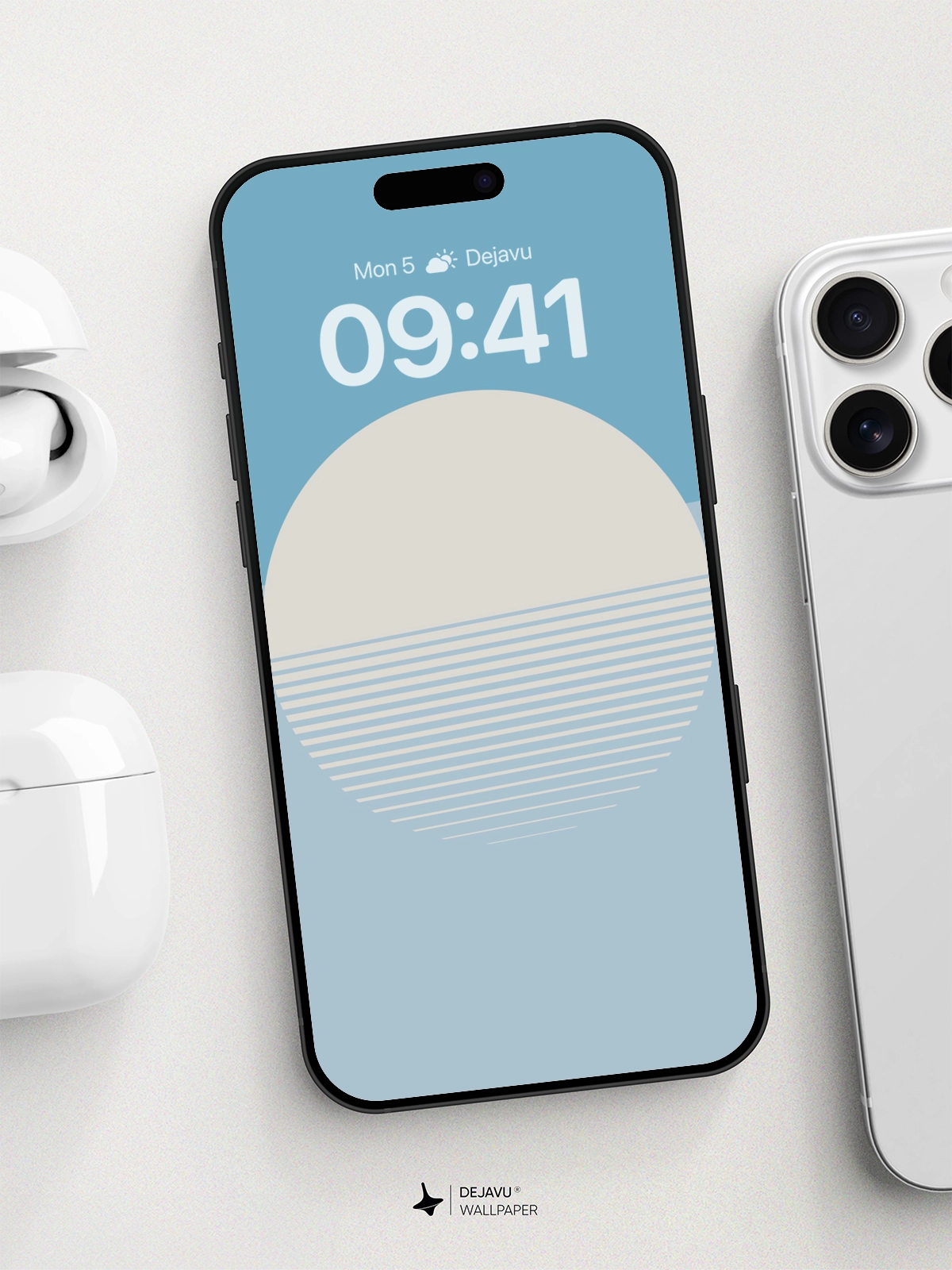 Minimalist Abstract Sunset Wallpaper