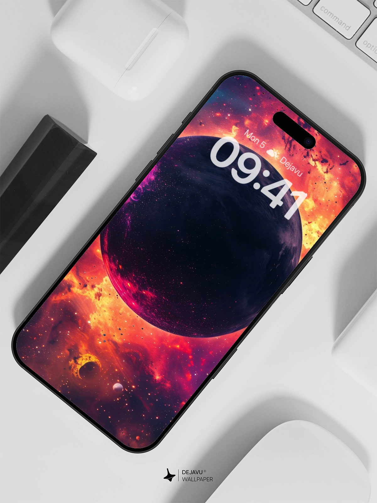 8K Abstract Cosmic Minimal Aesthetic Wallpaper