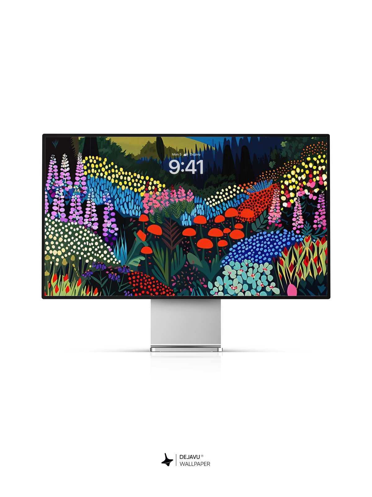 8K Abstract Floral Landscape Painting