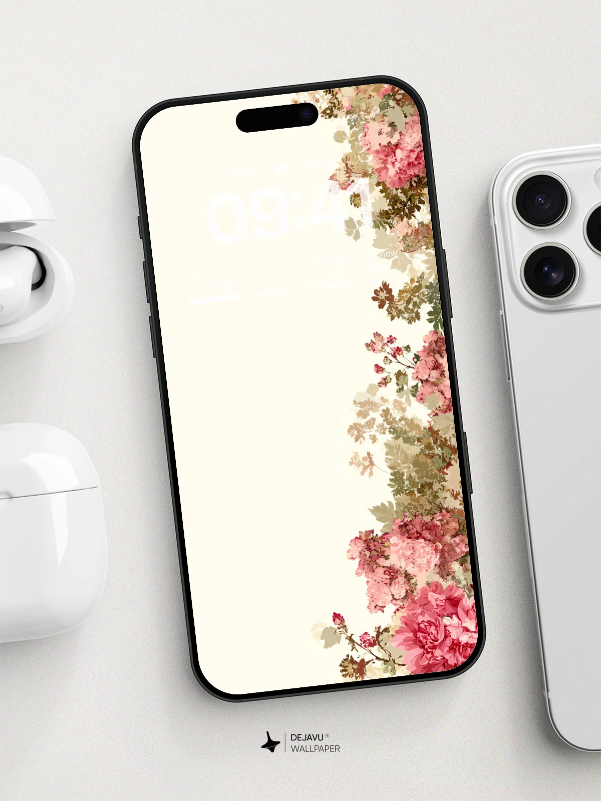 8K Minimal Aesthetic Floral Wallpaper