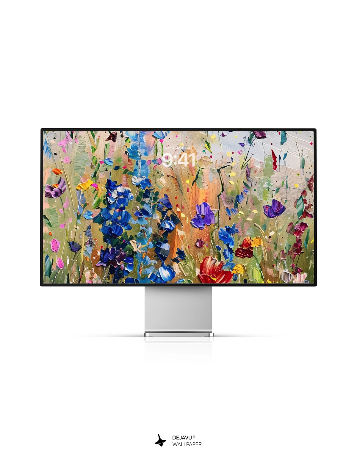 8K Abstract Floral Painting Wallpaper