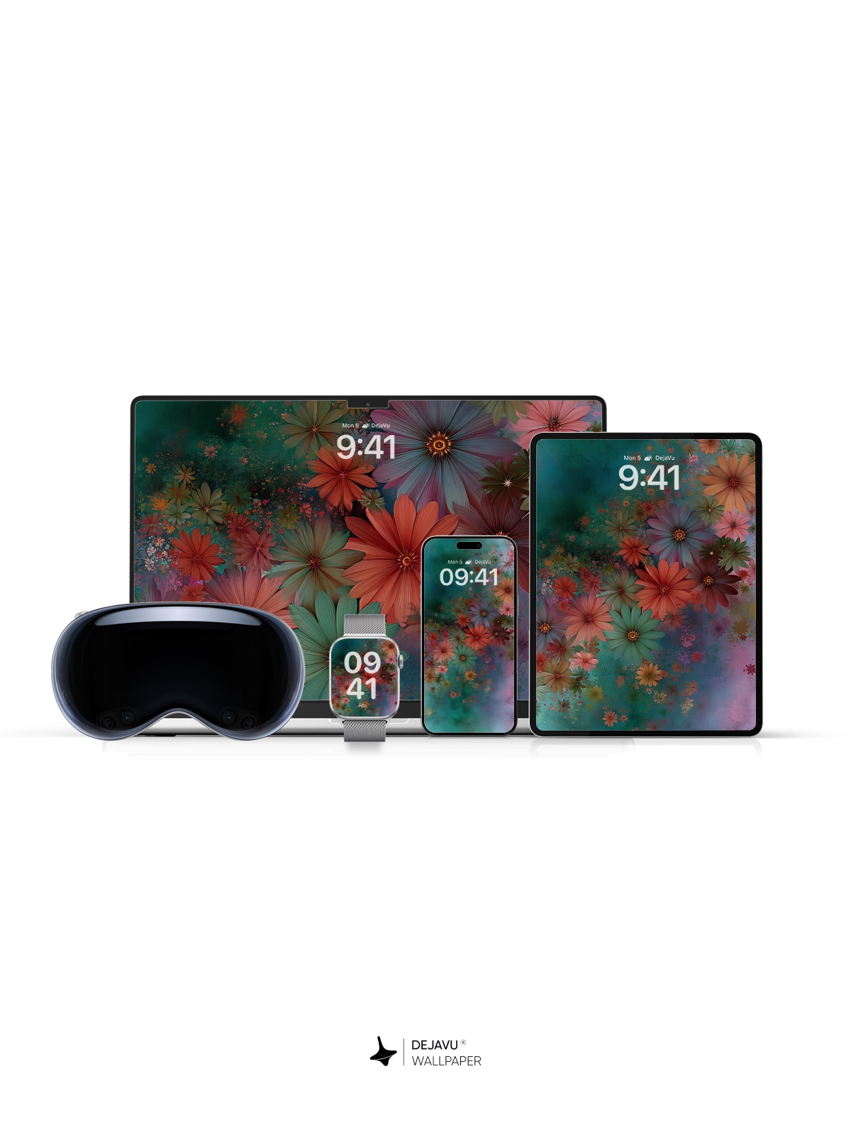8K Abstract Floral Aesthetic Wallpaper