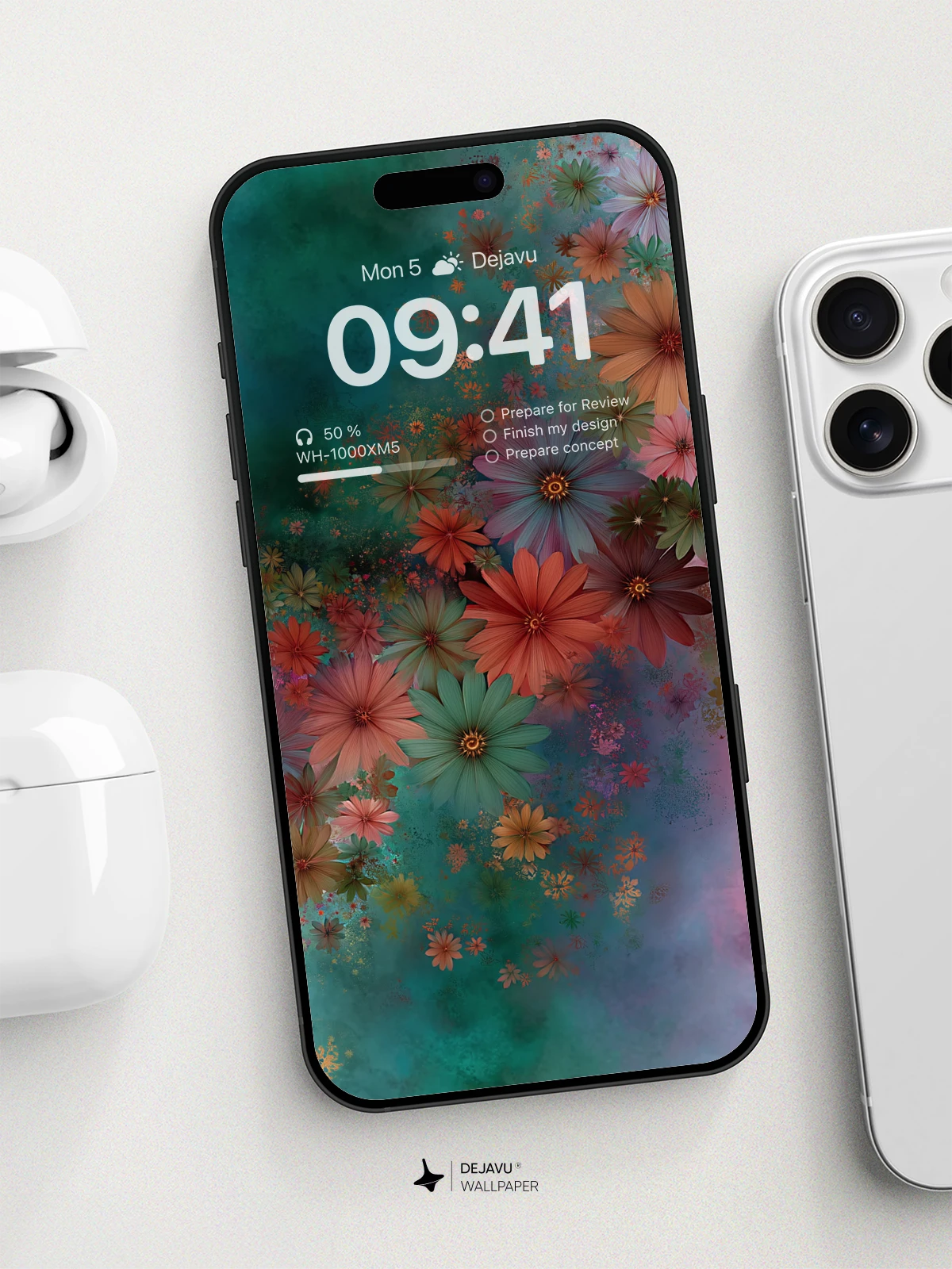 8K Abstract Floral Aesthetic Wallpaper