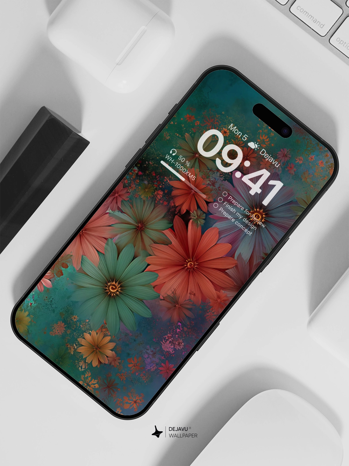 8K Abstract Floral Aesthetic Wallpaper