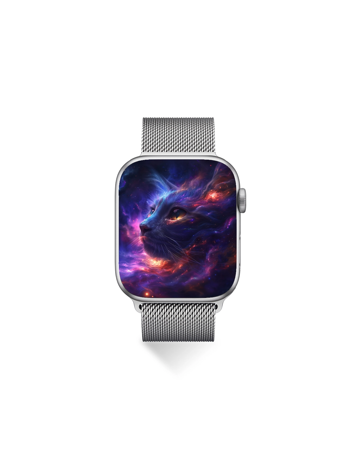 8K Abstract Cosmic Cat Wallpaper