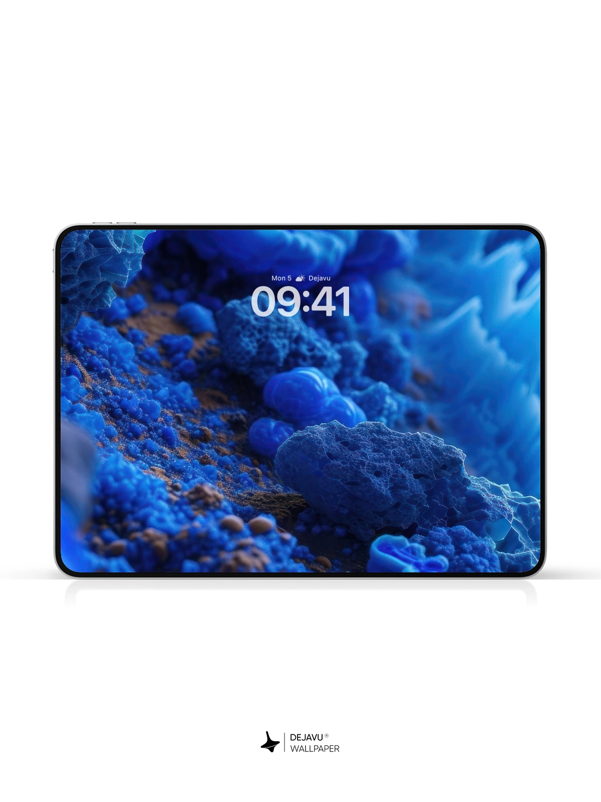 8K Abstract Blue Tech Wallpaper