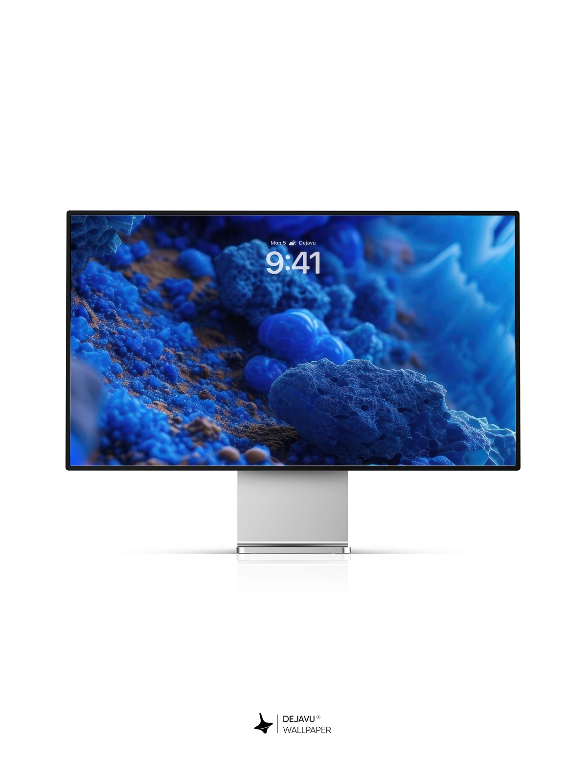 8K Abstract Blue Tech Wallpaper