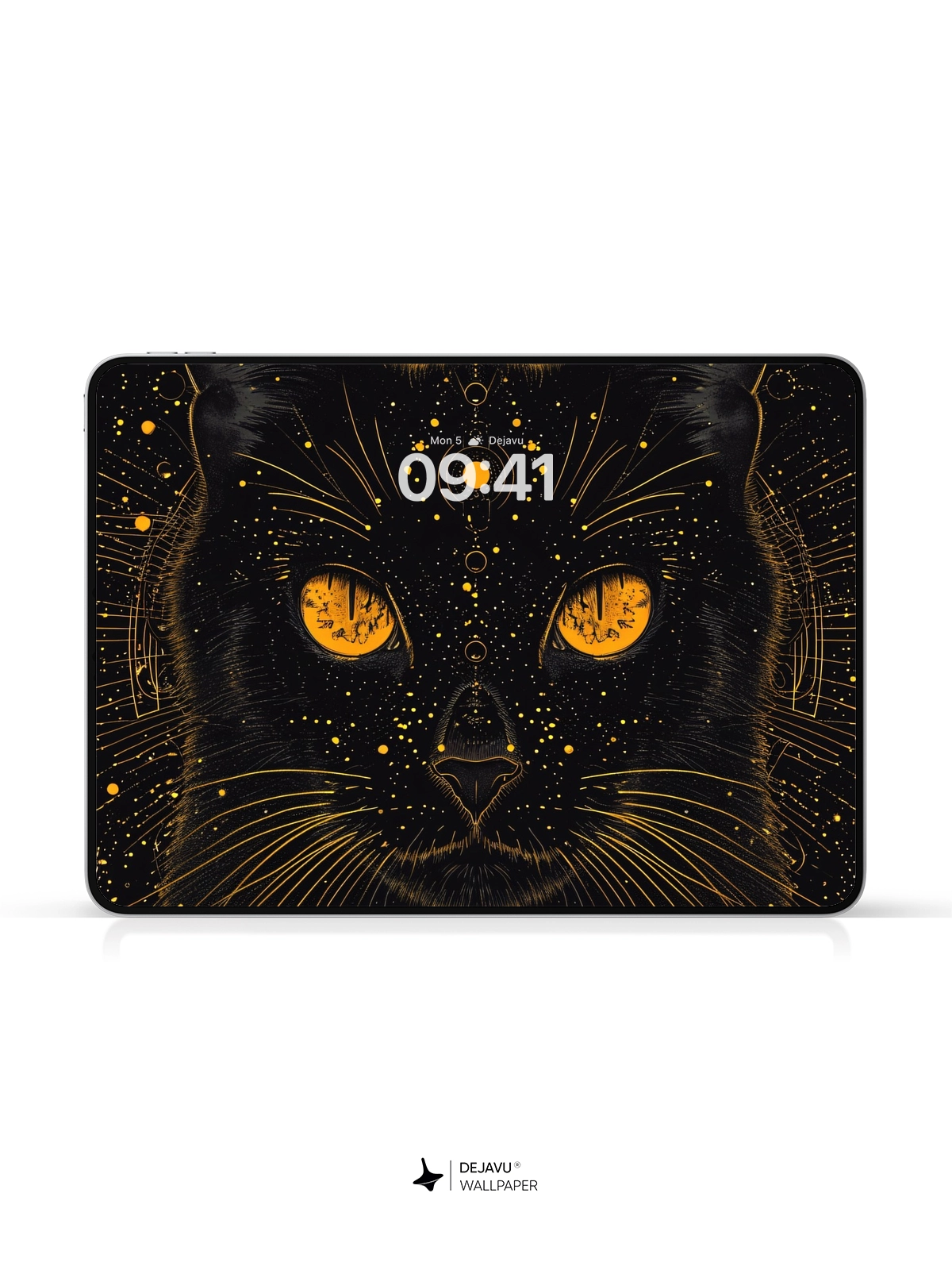 8K Abstract Cosmic Cat Illustration