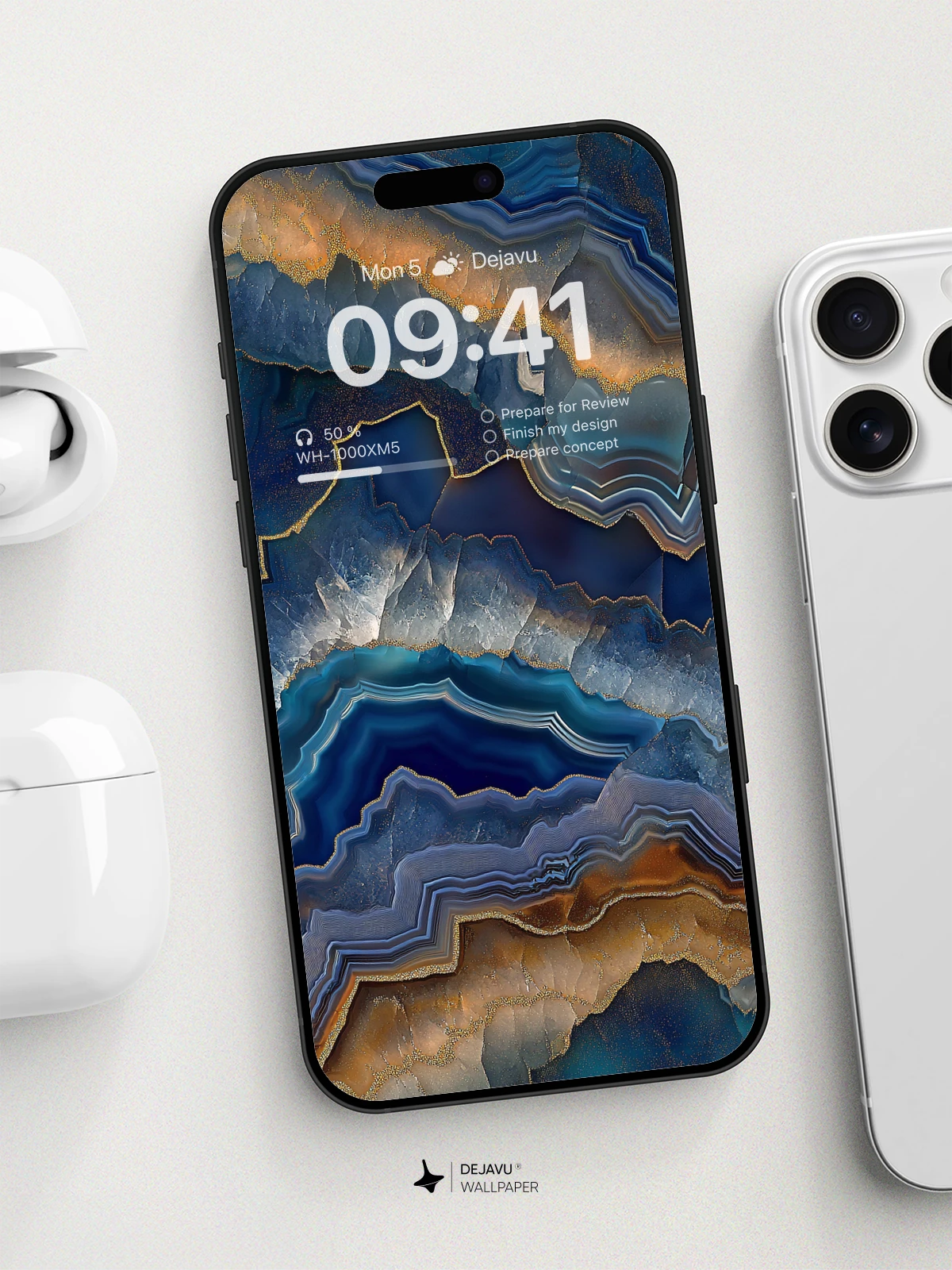 8K Abstract Agate Wallpaper: Minimal Aesthetic for iPhone & Android