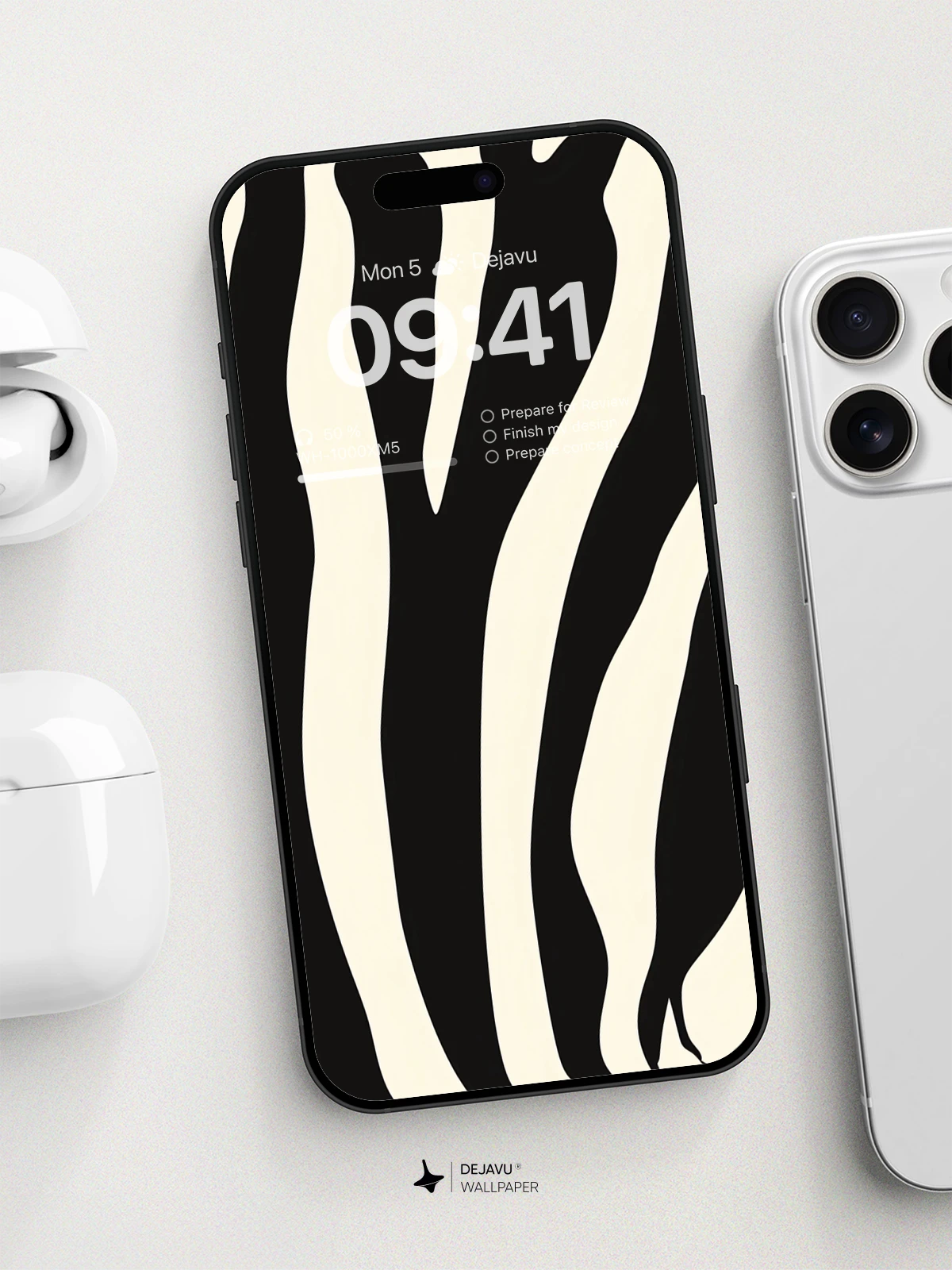 Zebra Stripe Wallpaper 8K for Phone