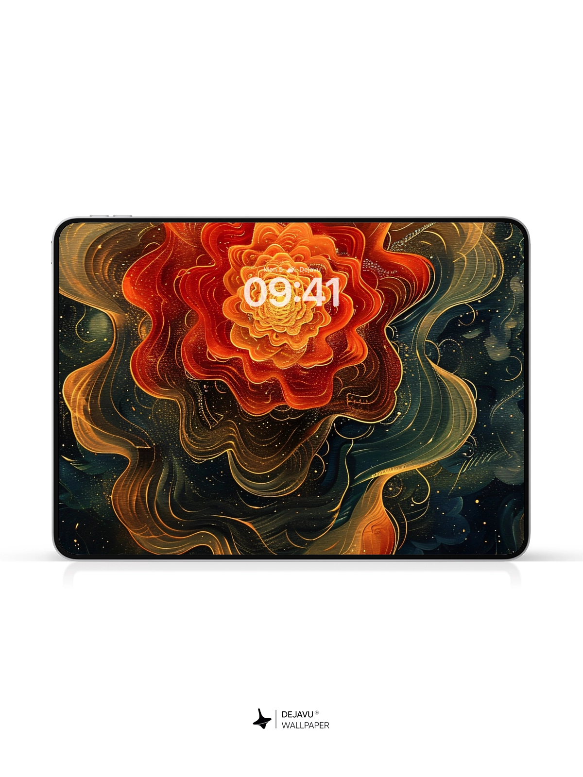 8K Abstract Cosmic Flower Wallpaper