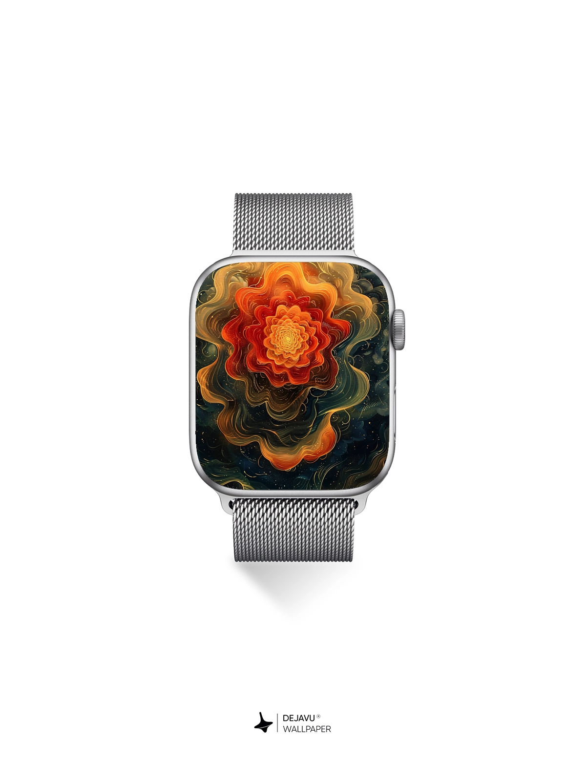 8K Abstract Cosmic Flower Wallpaper