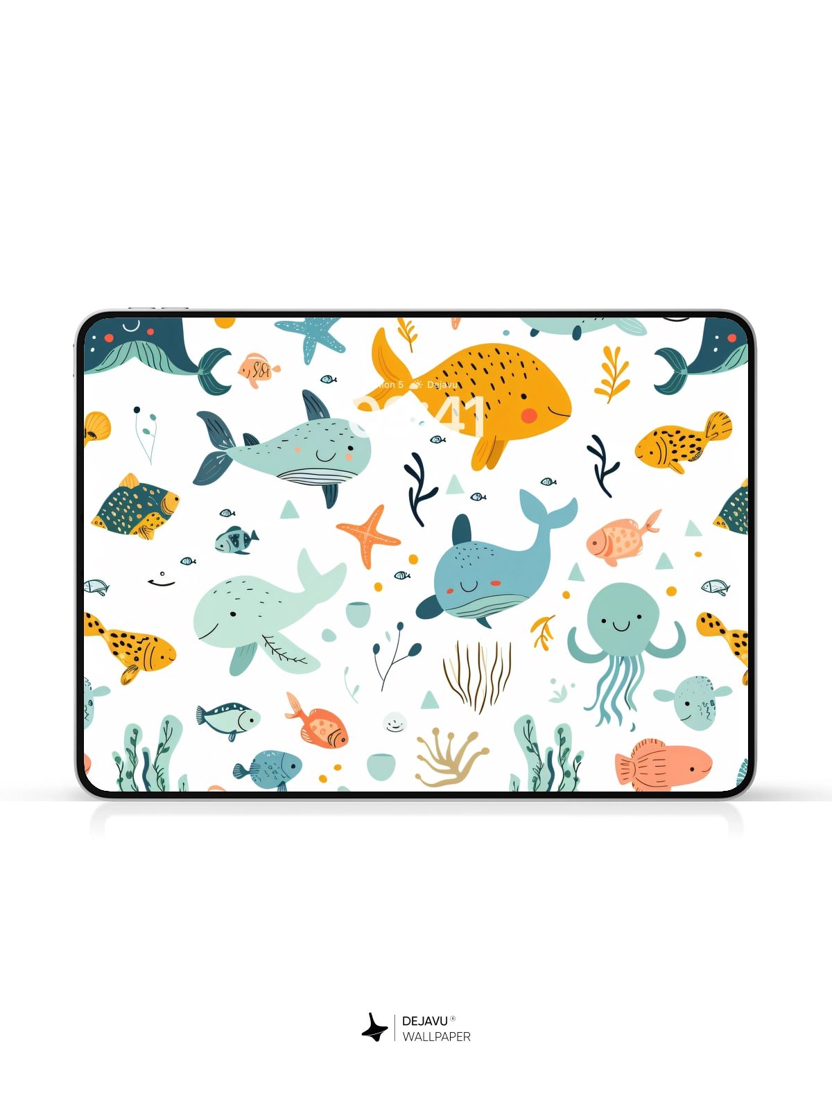 Whimsical Ocean Life Wallpaper 8K for iPhone