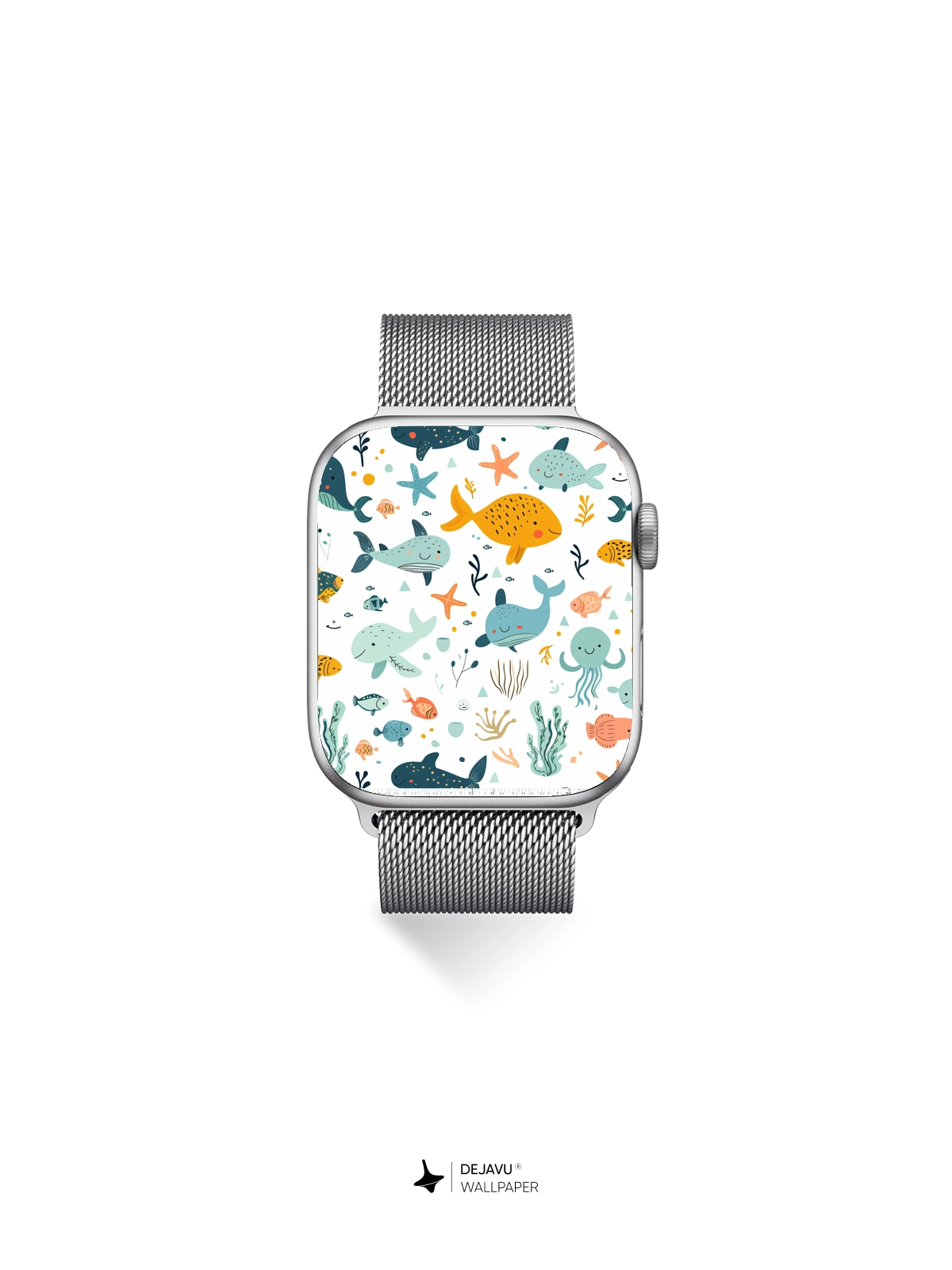 Whimsical Ocean Life Wallpaper 8K for iPhone