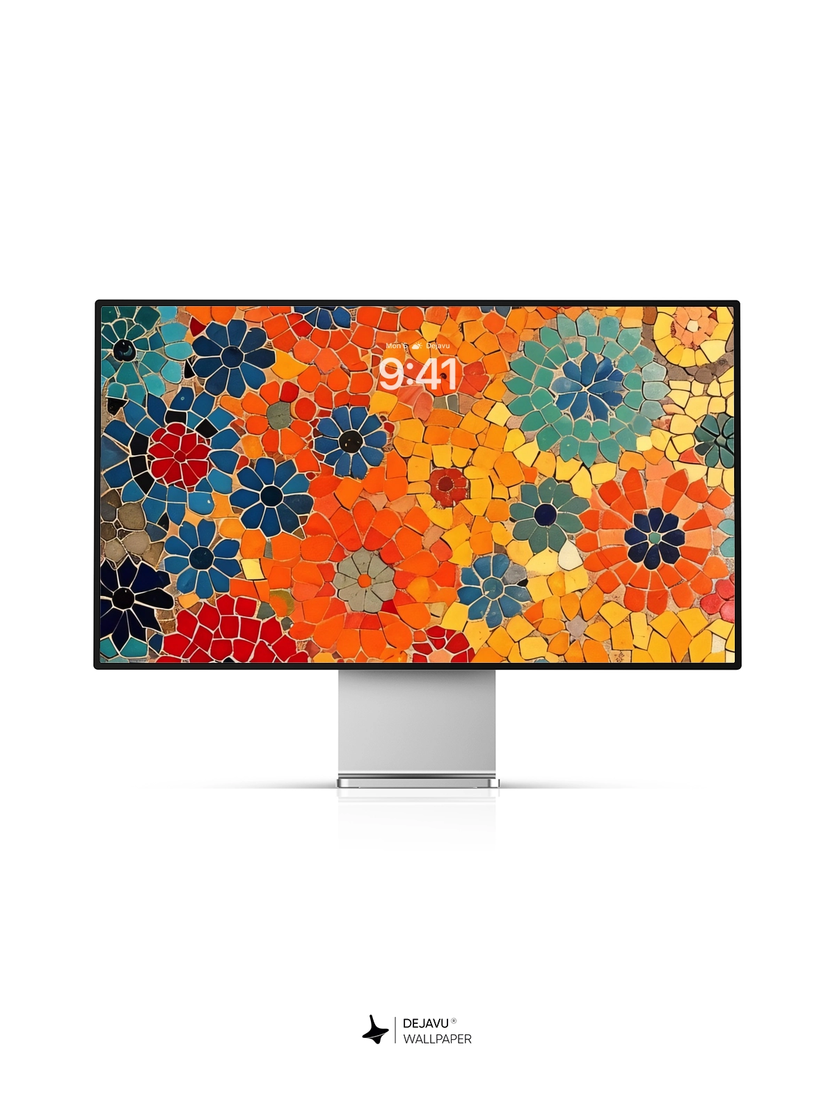 8K Abstract Floral Mosaic Wallpaper