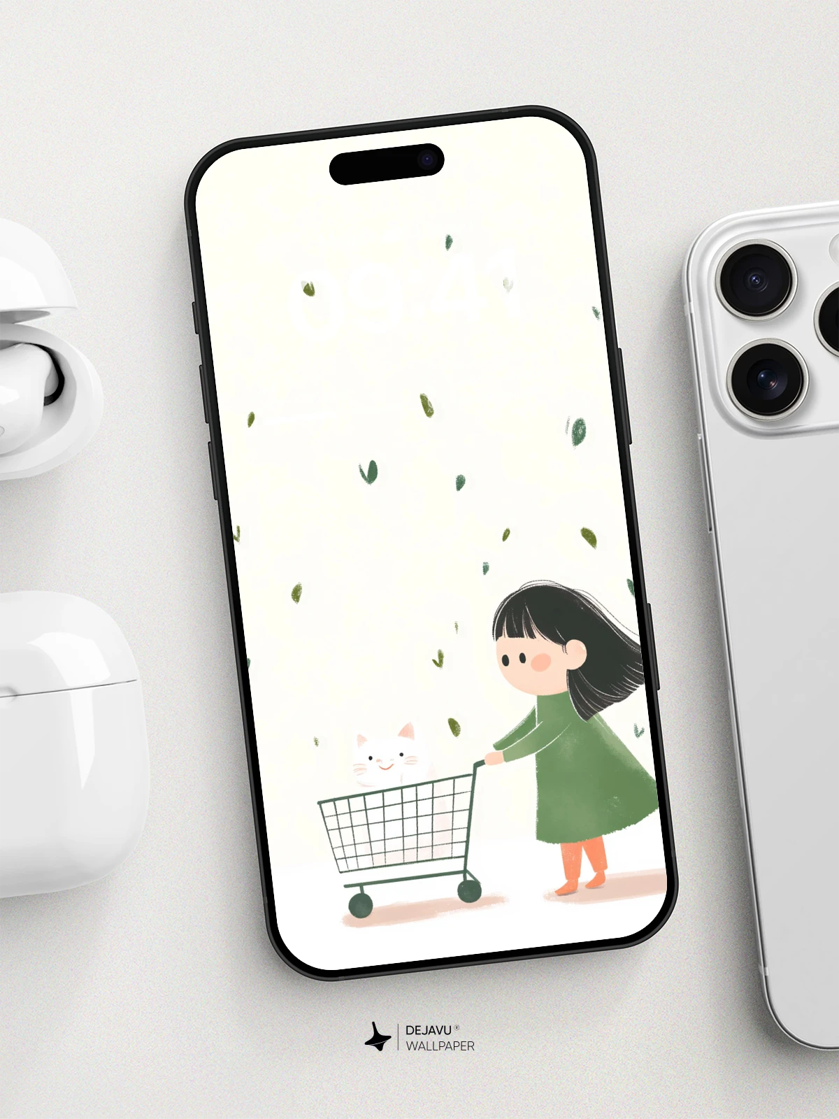 Whimsical Autumn Stroll Wallpaper 8K for iPhone