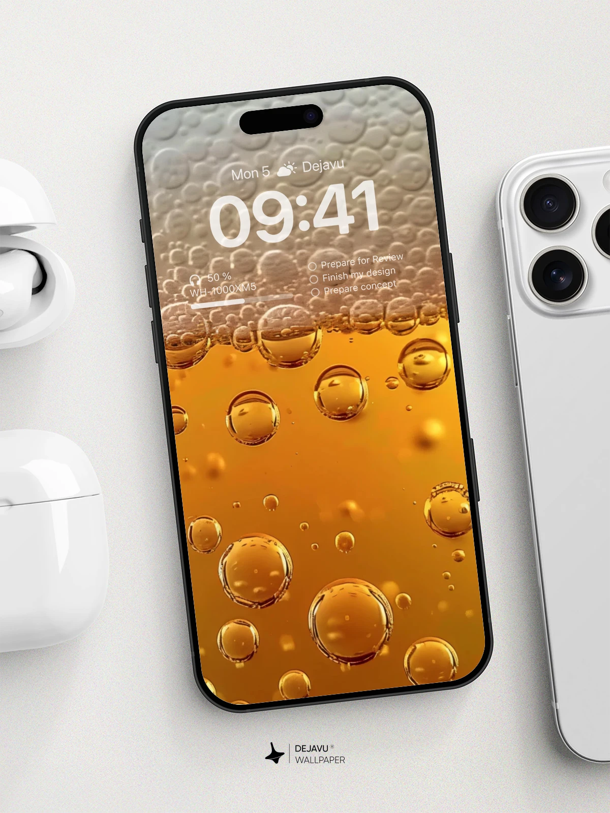 8K Abstract Bubbles Minimal Wallpaper