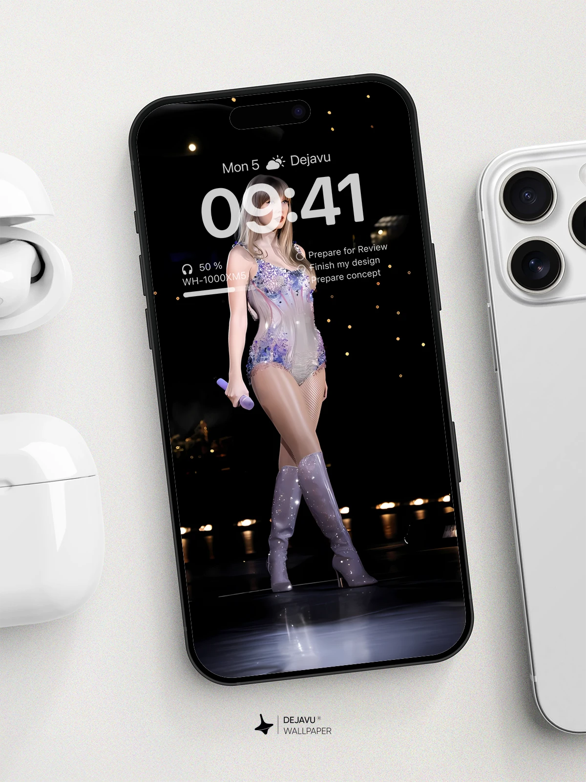 8K Aesthetic Minimalist Wallpaper: Futuristic Fashion Illustration